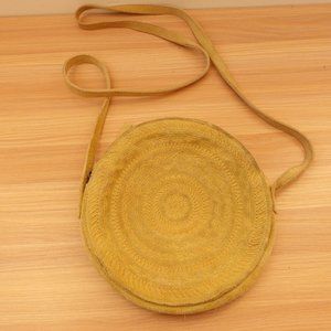 Green Leather Clutch Crossbody‎ Small Shoulder Sling Moroccan Purse Boho Circle